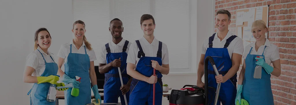 Cleaning team on site in Melbourne & Brisbane